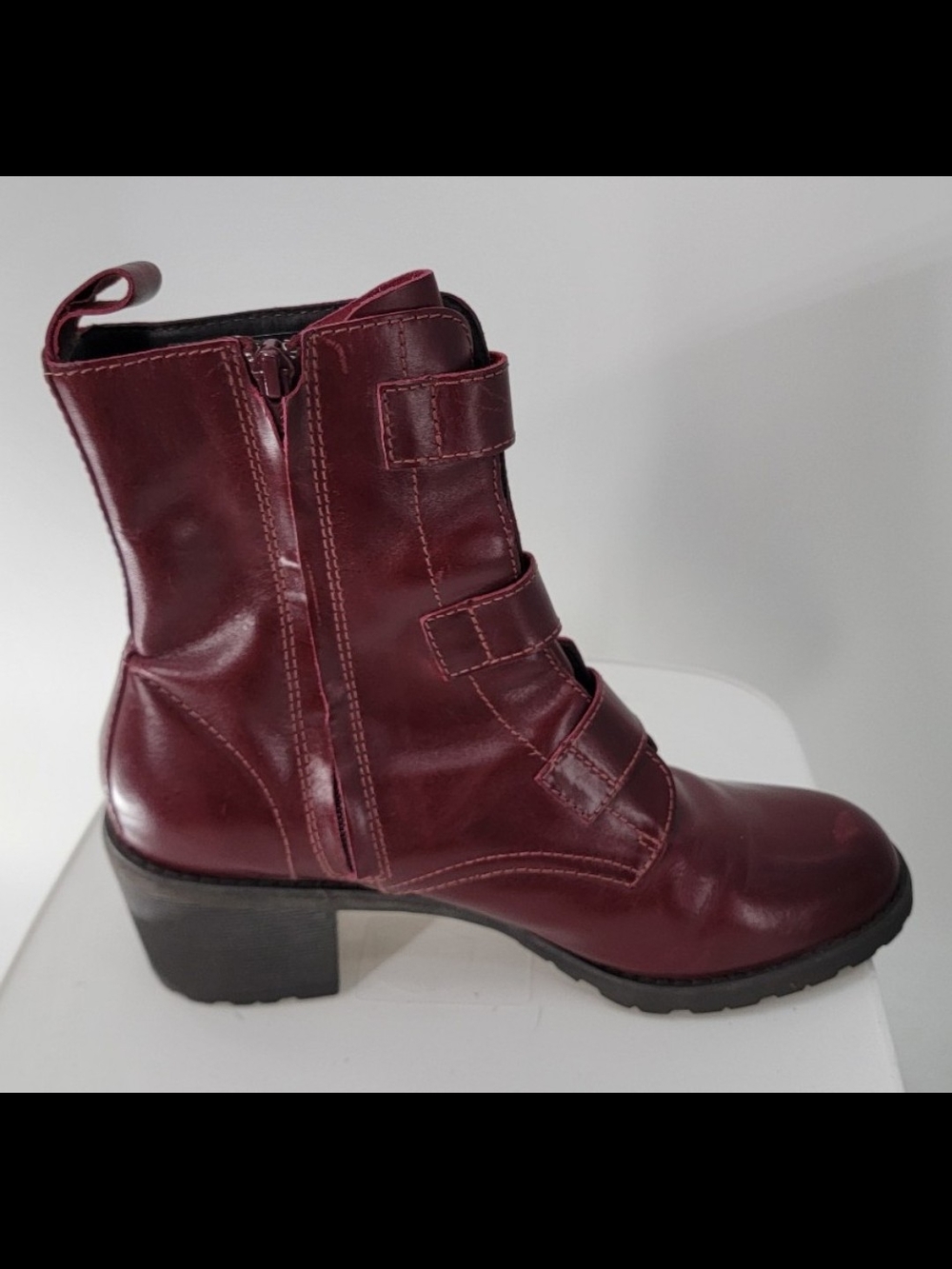 Vintage Dr Martens Aletta Ox Blood Boots Rare - Picture 5 of 8